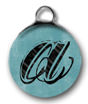 Funky Chunky Bubble Initials (TEAL)-