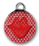 Lips (Polka Dot Back) Bubble-