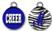 Cheer Initial Double Bubble (custom)-custom, cheer, sport, initial, zebra