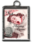 Not A Morning Person-retro, bitch book, not a morning person, woman