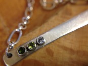 Custom Birthstone Bar Necklace