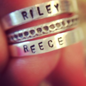 Custom Stamped Stacking Ring