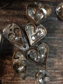 Rhinestone Resin Hearts