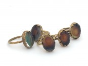 Brass Oval Mood Ring