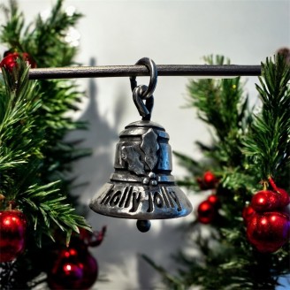 Hand Cast Holly Jolly Jingle Bell