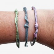 Enamel Dipped Bangle Bracelets (Set of 3)