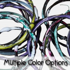 Forged Steel & Dipped Enamel Bangle Bracelets (Set of 3) Forged Steel & Dipped Enamel Bangle Bracelets (Set of 3)