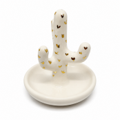 Handcrafted Ceramic Cactus Ring Holder | Desert Jewelry Organizer | Ring Display Dish