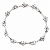 Hand Cast Sterling Silver Daisy Chain Necklace | Bracelet | Anklet Hand Cast Sterling Silver Daisy Chain Necklace | Bracelet | Anklet