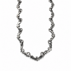 Hand Cast Sterling Silver Halloween Bat Chain Necklace | Bracelet | Anklet