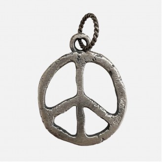 Hand Cast Peace Charm