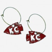 Enameled KC Arrowhead Earrings