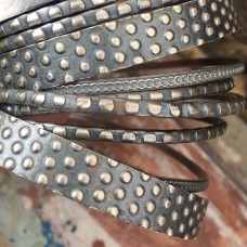 Dots & Honeycomb Sterling Bangle Set