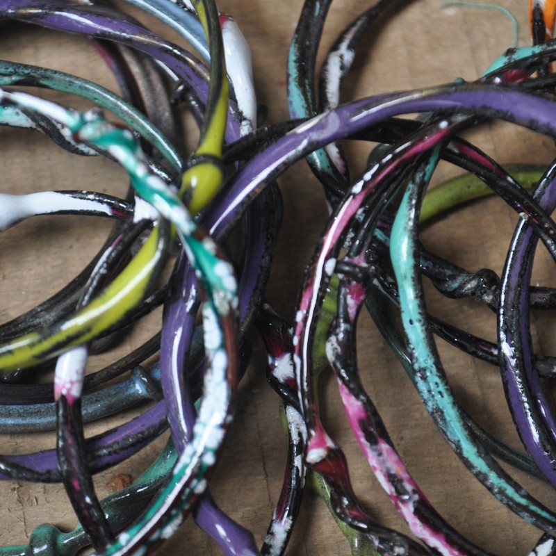 Enameled Bangles