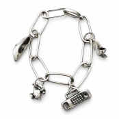Custom Sterling Silver Barbie-Inspired Charm Collection Custom Sterling Silver Barbie-Inspired Charm Collection