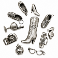 Custom Sterling Silver Barbie-Inspired Charm Collection
