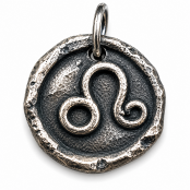 Hand Cast Sterling Silver Wax Seal Zodiac Pendants