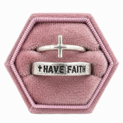 Hand Cast Sterling Silver Rugged Cross Rings