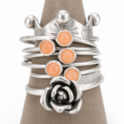 Sterling Silver 4mm Gemstone Stacking Ring
