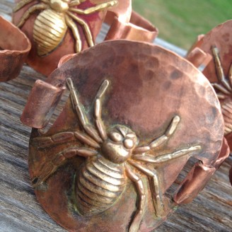 Copper Spider Bracelet