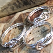 Hand Cast Sterling Silver Knot Ring