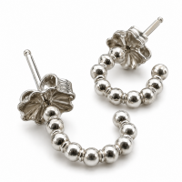 Sterling Silver Bubble Hoops Sterling Silver Bubble Hoops