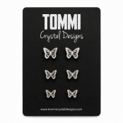 Hand Cast Butterfly Earring Studs