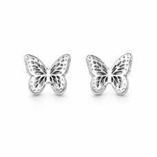 Hand Cast Butterfly Earring Studs Hand Cast Butterfly Earring Studs