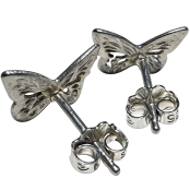 Hand Cast Butterfly Earring Studs
