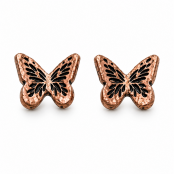 Hand Cast Butterfly Earring Studs