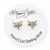 Hand Cast Dragonfly Earring Studs Hand Cast Dragonfly Earring Studs