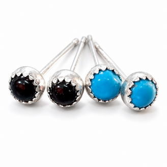 NEW Tiny 3mm Gemstone Studs for Newly Pierced Ears