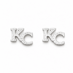 KC Stud Earrings – Hand Cast 925 Sterling Silver KC Stud Earrings – Hand Cast 925 Sterling Silver