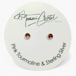 Pink Tourmaline Gemstone Sterling Silver Stud Earrings