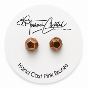 Geometric Stud Earrings – Hand Cast 925 Sterling Silver