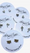 Hand Cast Cactus Earring Studs