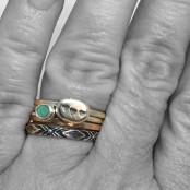 Tribal Stacker Ring