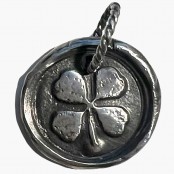 Hand Cast Sterling Silver Wax Seal Pendants