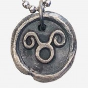 Hand Cast Zodiac Wax Seal Necklace